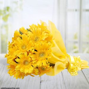 Yellow Gerberas Bouquet