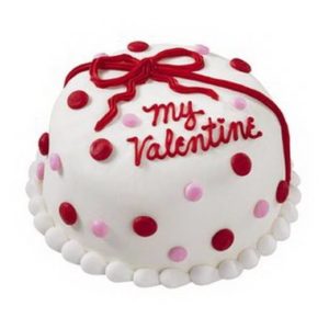 Red & White Valentine Cake