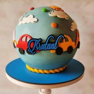 Pinata Ball Car Hammer Cake