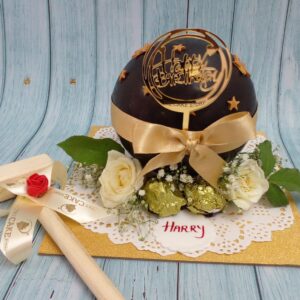 Pinata Chocolate Ball Birthday Hammer Cake